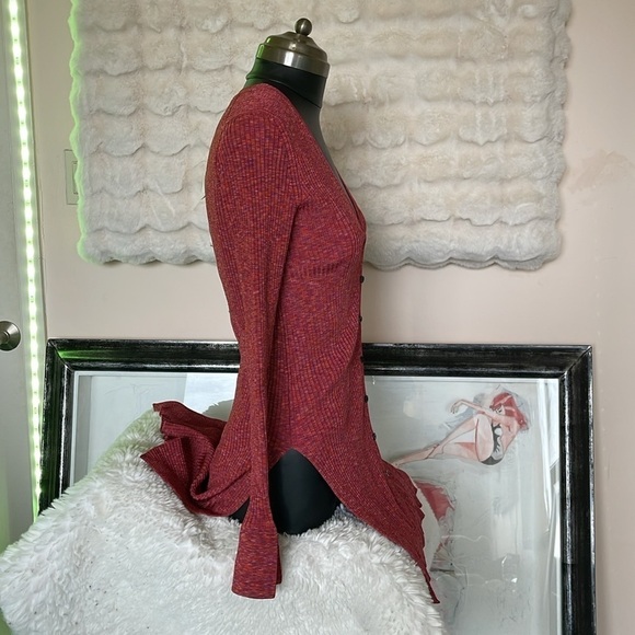 Theory viscose ( cardigan ) sweater this could be used as a sexy dress top too - Picture 5 of 12